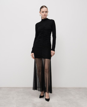 Twinset Black dress with logo 252TT3262