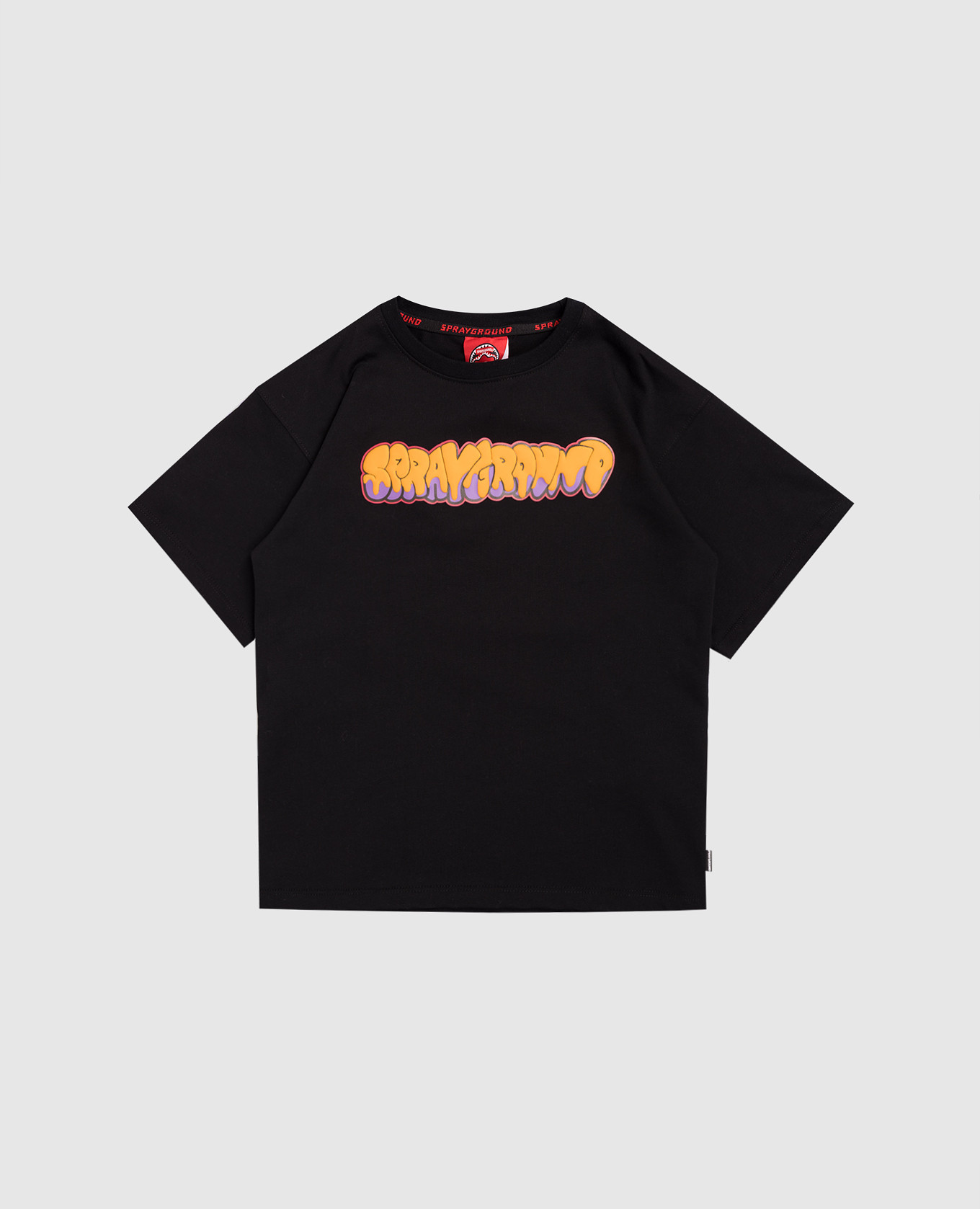 

Makes the World Go Round Kids Black T-Shirt Sprayground
