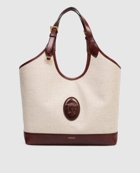 Versace Rivière beige tote bag 10243231A17864