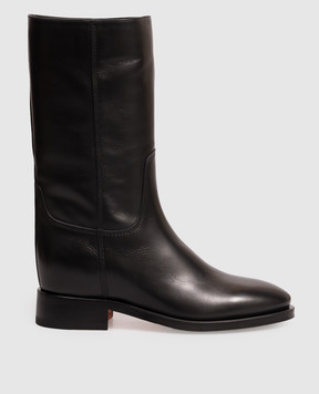 Santoni Black leather boots WSHM57520BJ2BLGA