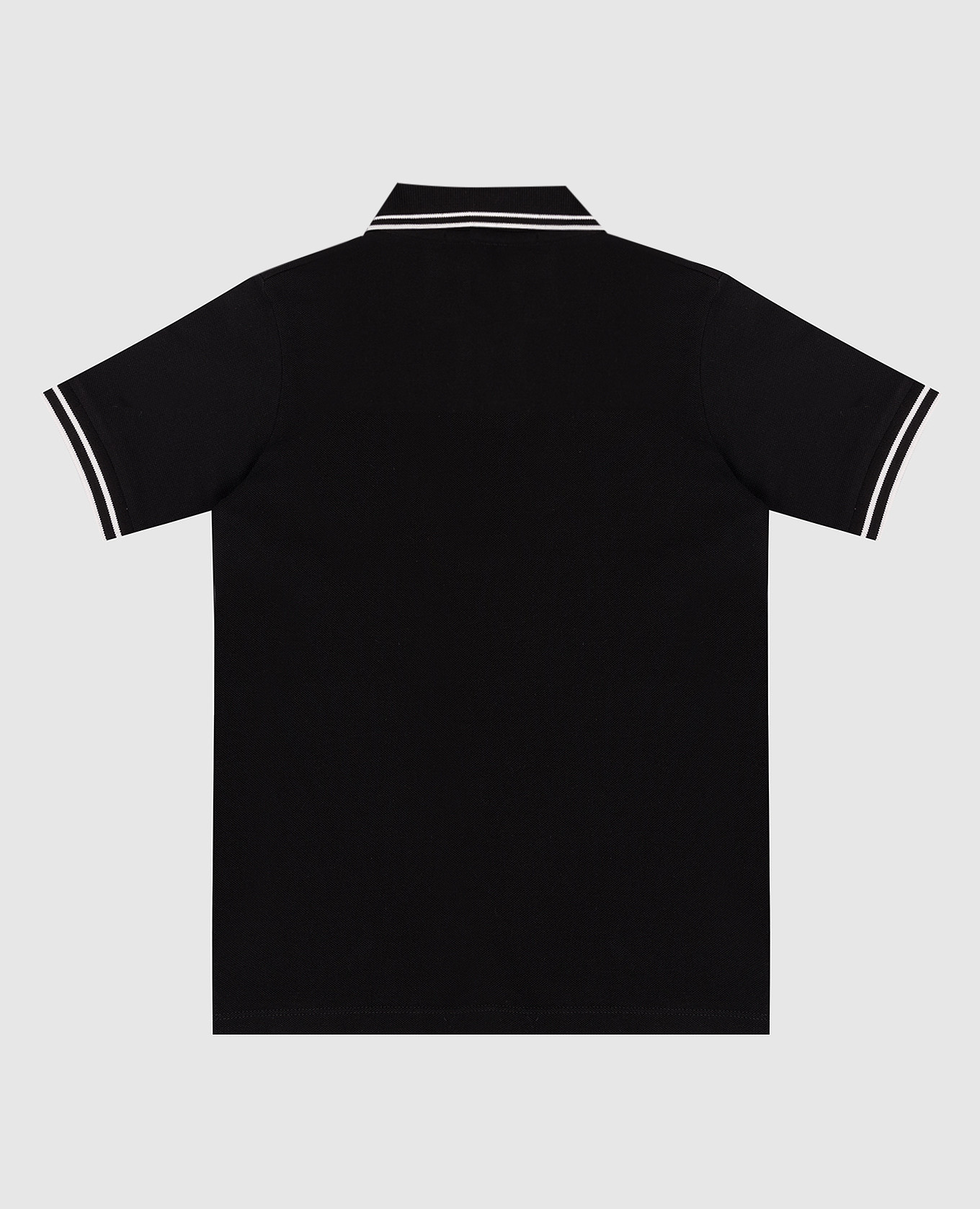 

Children's black polo shirt with logo patch Stone Island