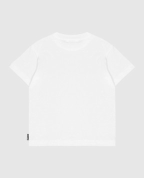 Palm Angels Children's white T-shirt with logo print F6PAJBTH120