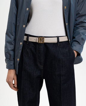MooRER ELYDE reversible leather belt with logo ELYDEPGR