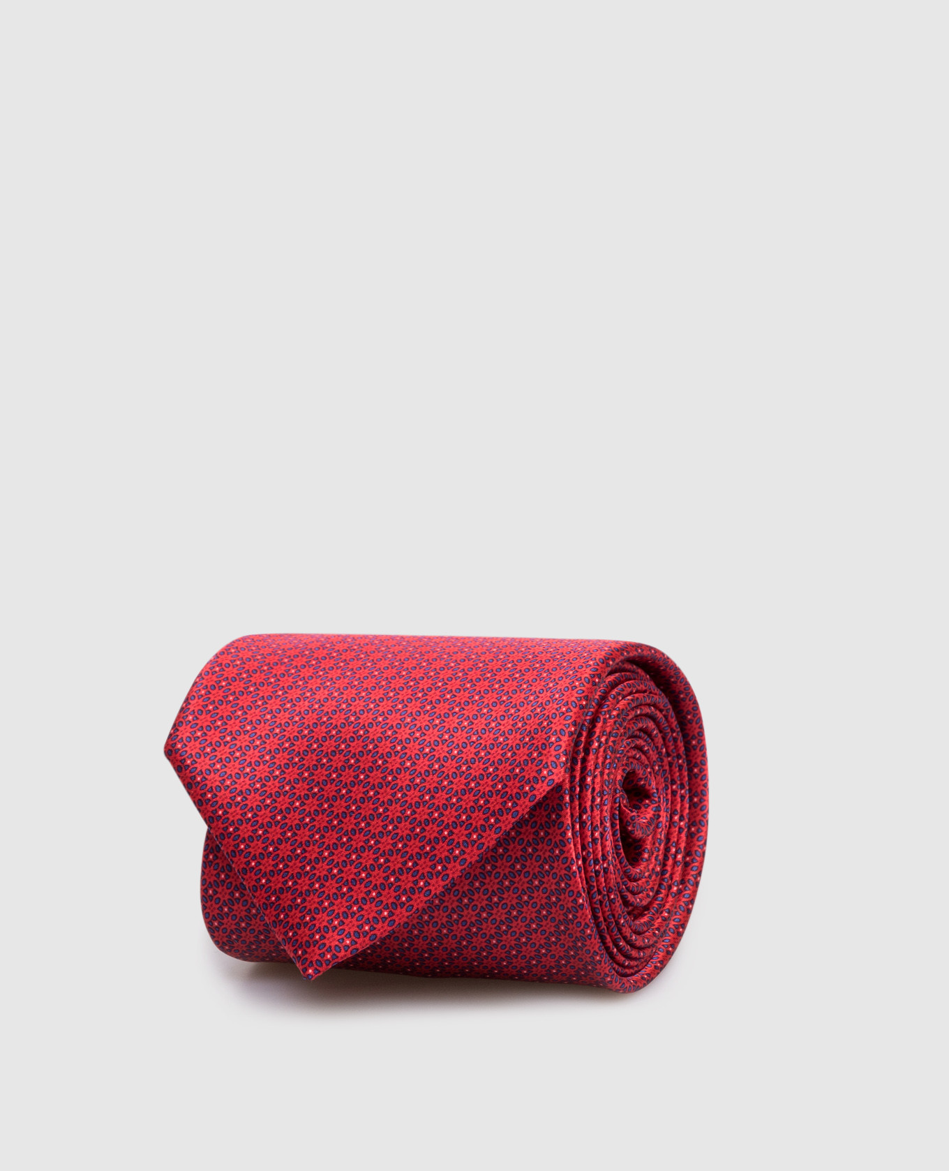 

Luxury red silk tie with pattern Stefano Ricci