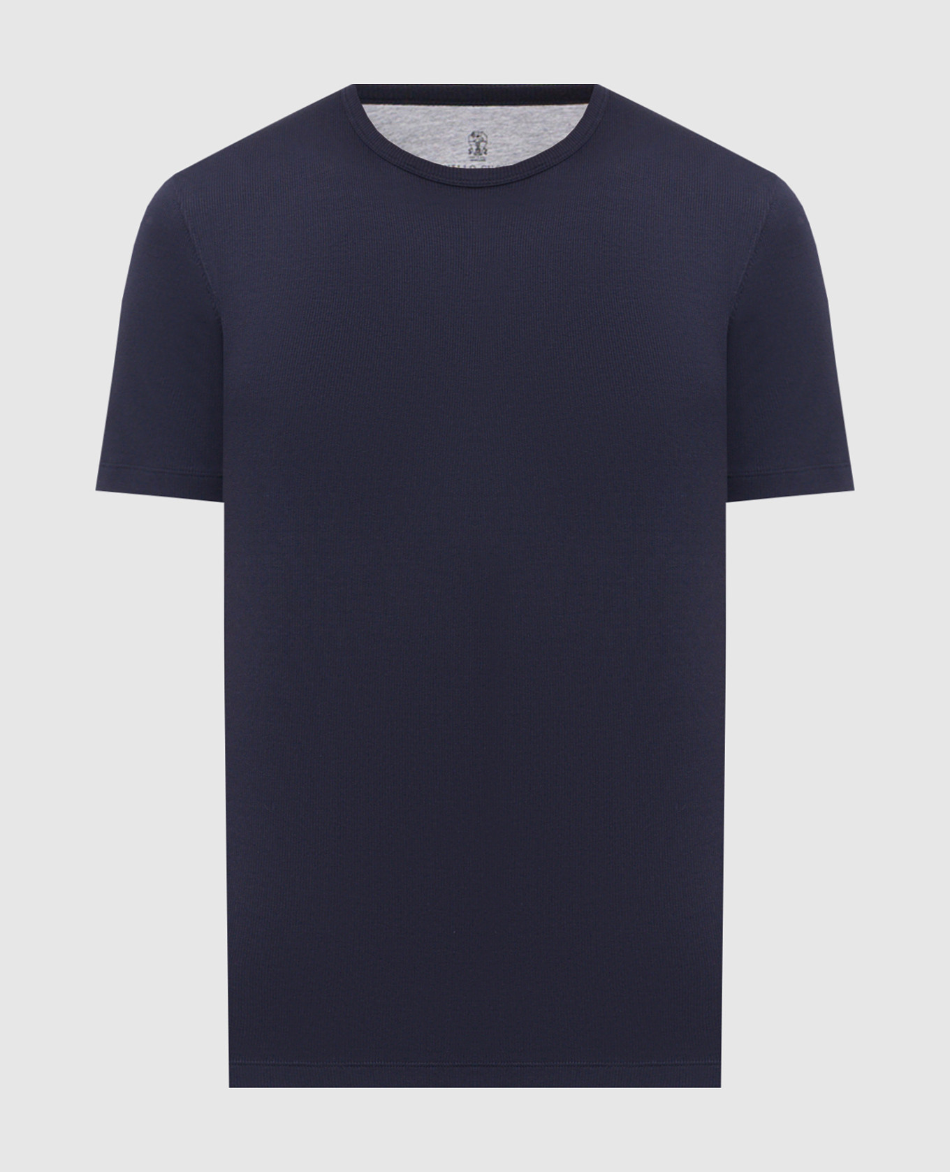 Blue ribbed T-shirt