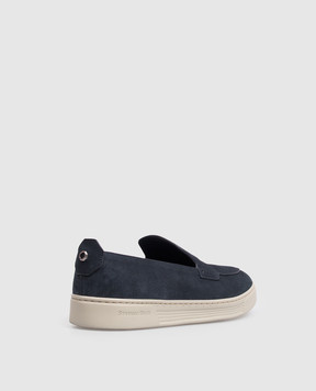 Stefano Ricci Blue suede slip-ons UV50G2391SDP