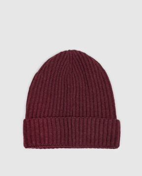 Dolce&Gabbana Burgundy cashmere hat FXQ28ZJBW2N
