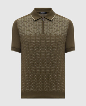 Stefano Ricci Green polo with silk K818109P31F26175