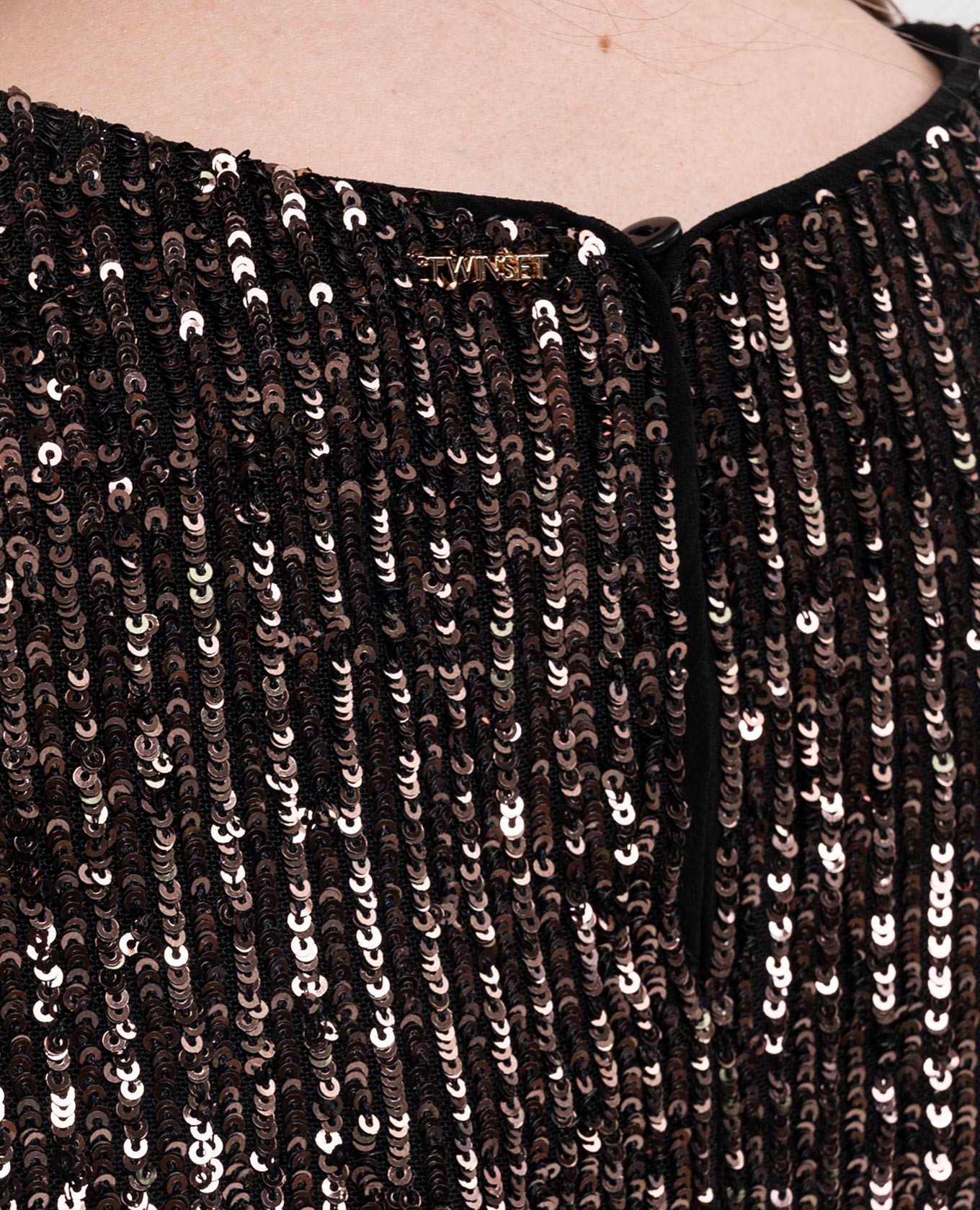 Brown sequined blouse Twinset 5