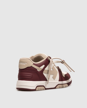 Off-White Out Of Office leather sneakers with logo patch OF05727609