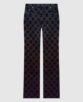 Off-White Blue jeans in a pattern emblem 44MYA18JF26D00C