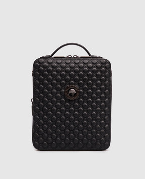Stefano Ricci Black leather bag with brand embossing ND218GTUMR1MR