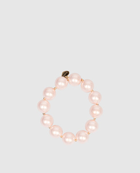 Dolman Bijoux Pink elastic bracelet with logo 33785