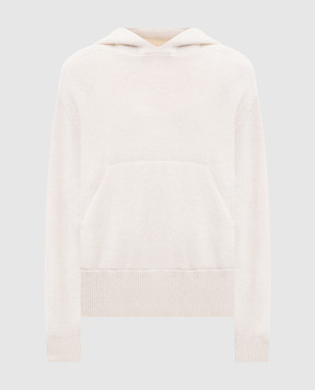 Peserico White alpaca and silk hoodie S99378F07K9283E
