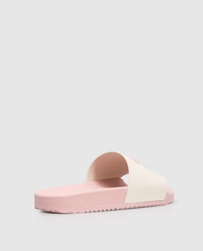 Moncler ENFANT Ivory children's sliders L19544C00010M4225
