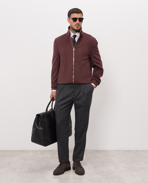 Brunello Cucinelli Dark gray wool pants ME226E1710