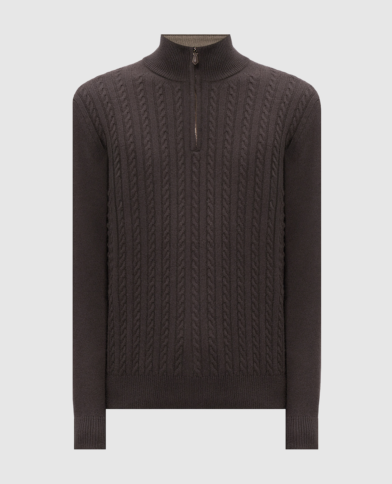 Patterned wool and cashmere sweater