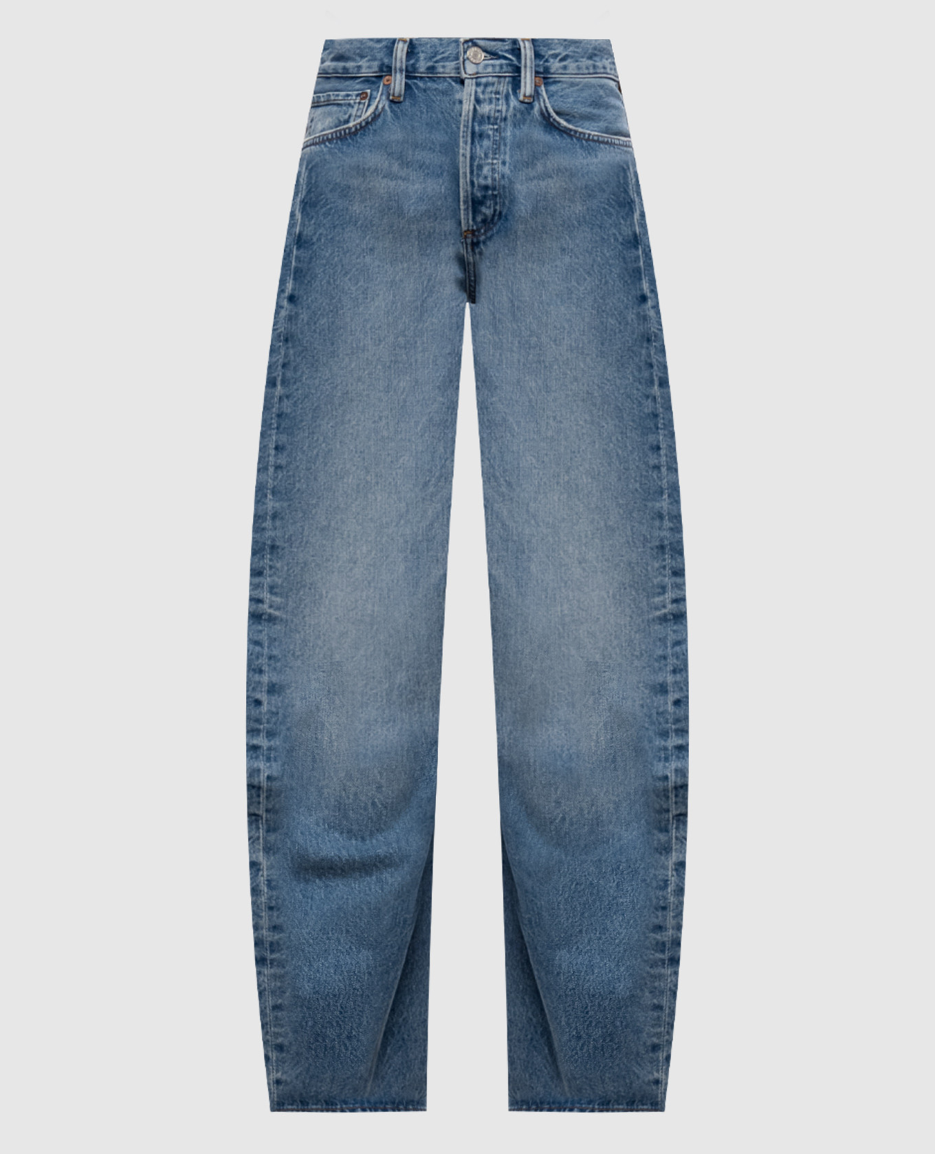 Blue jeans with a worn effect AGOLDE
