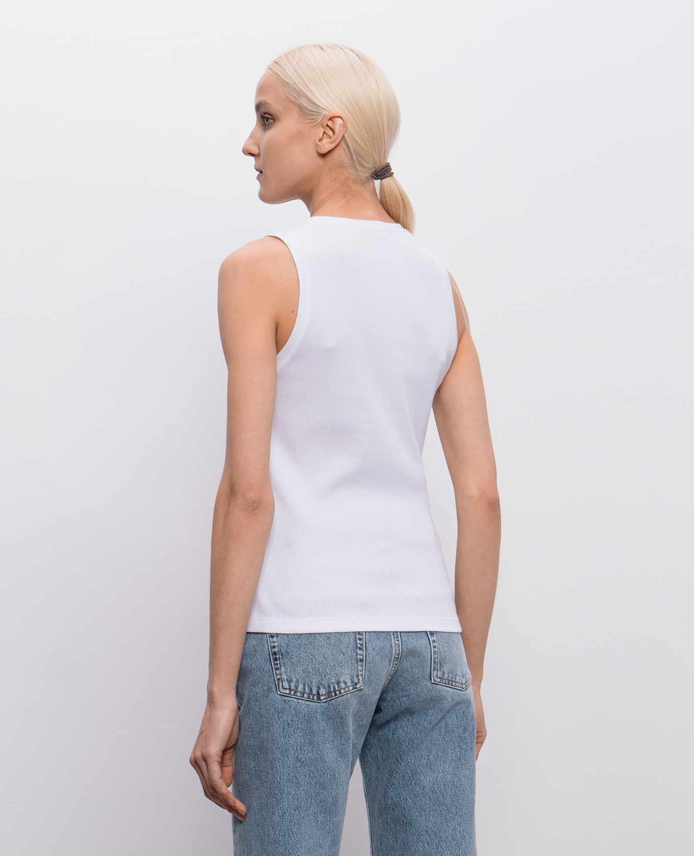 

White ribbed T-shirt Balmain