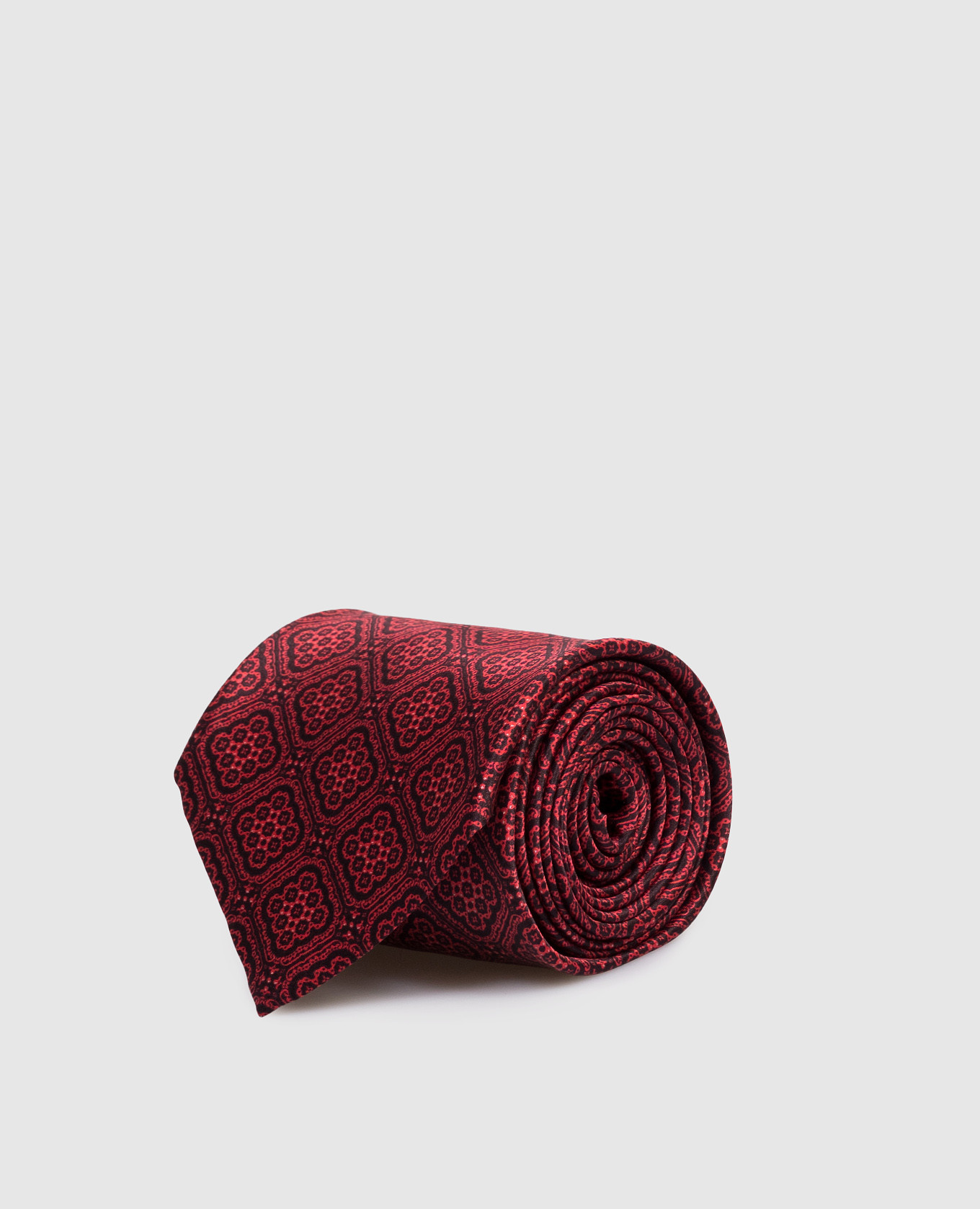 

Red silk tie with Luxury pattern Stefano Ricci