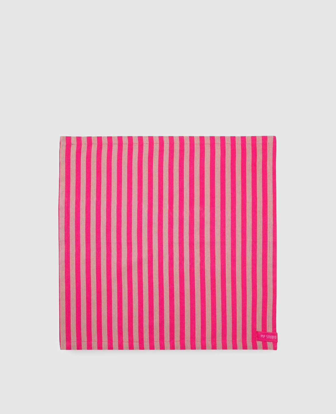 

Set of red Stripes serving napkins with logo Pip Studio