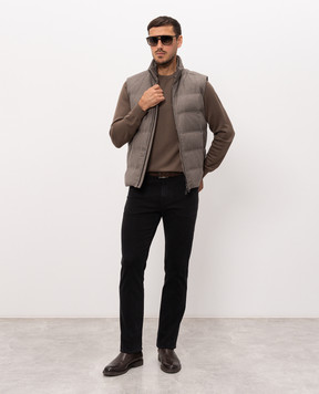 Stefano Ricci Brown cashmere jumper W505022G01W26301