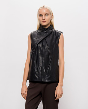 Simkhai Halley black leather top 5262066VL