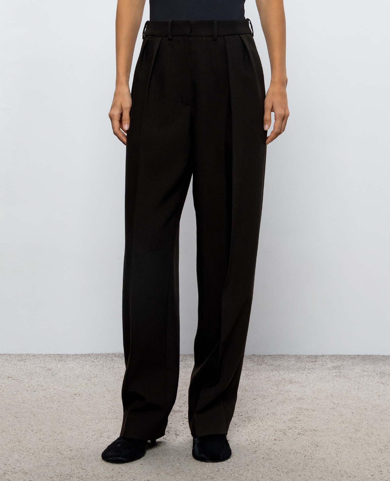Brown wool pants Magda Butrym 3