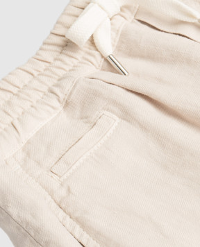 Brunello Cucinelli Children's beige linen shorts B243DP902B