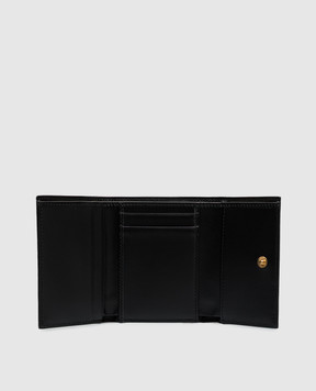 Dolce&Gabbana Black leather wallet with logo plate BI0770A8B08