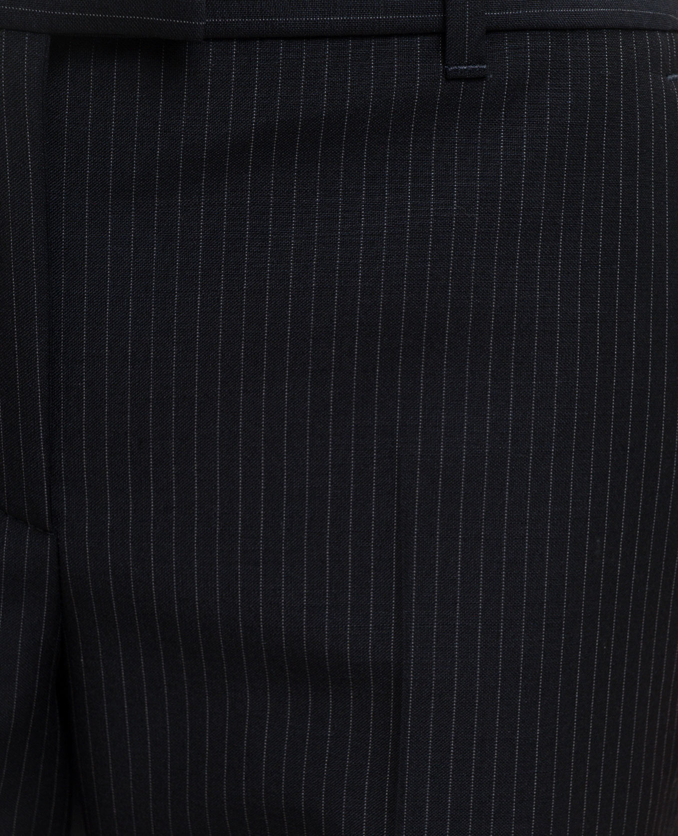 

Navy Bumster Pants with Striped Wool Alexander McQueen, Blue