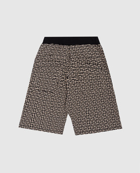 Balmain Children's patterned shorts BY6S09Z24111214