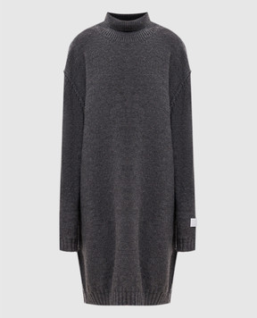 Maison Margiela MM6 Gray alpaca wool dress S52DG0046M13289