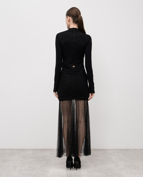 Twinset Black dress with logo 252TT3262