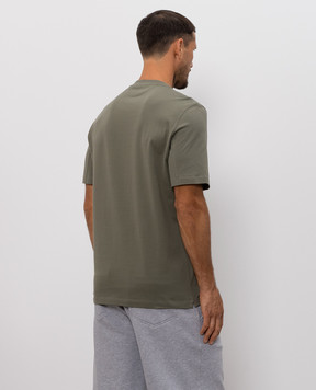 Brunello Cucinelli Khaki T-shirt with print M0B138519
