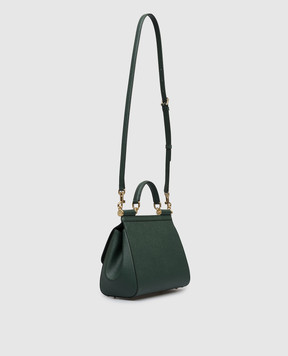 Dolce&Gabbana Green Sicily leather bag with logo BB6002B1001