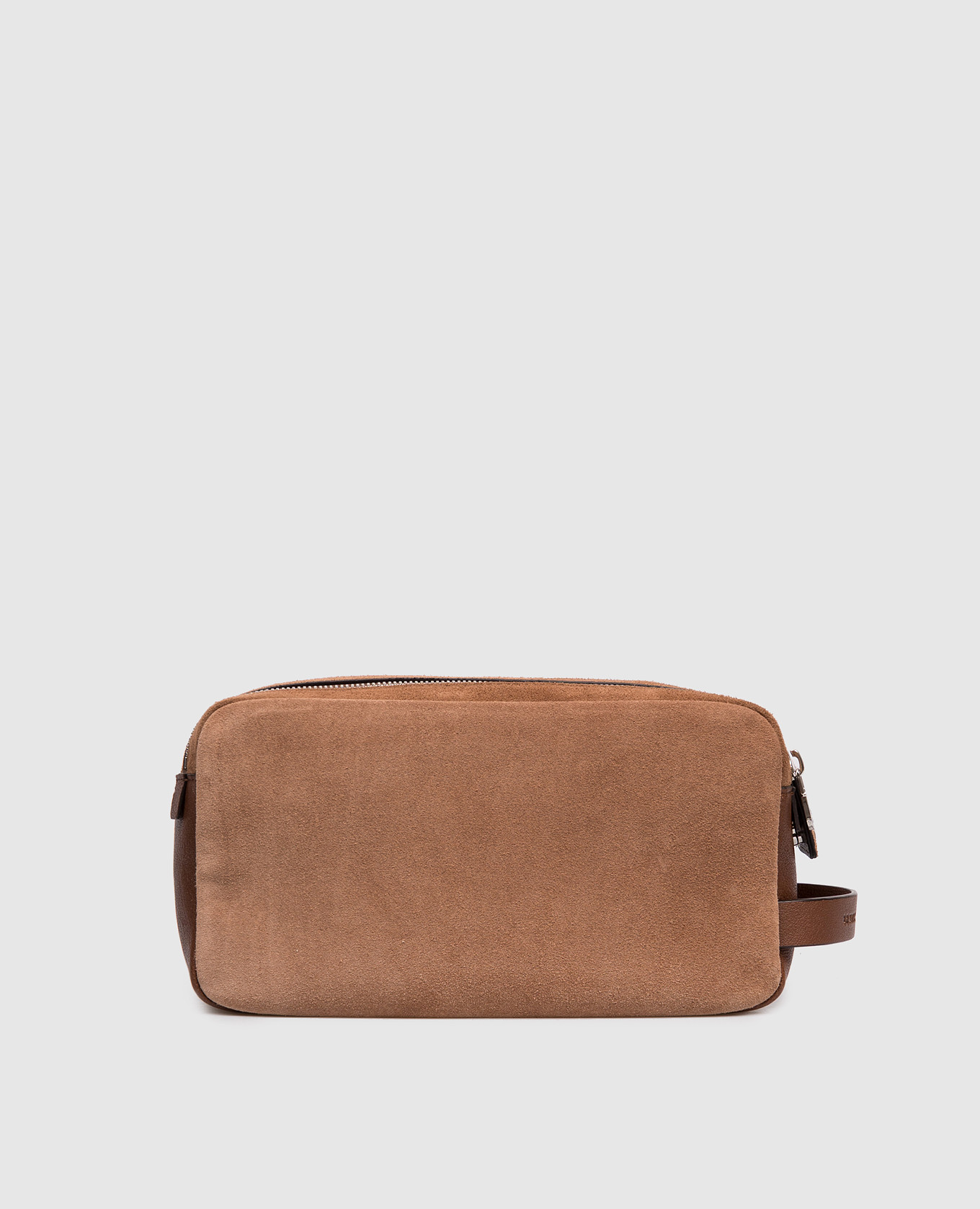 

Brown suede toiletry bag Brunello Cucinelli