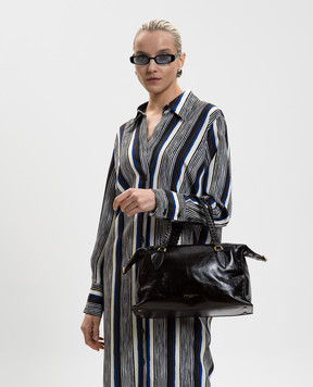 Gianni Chiarini Roxy black glossy leather bag BS11916RALPH