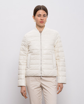 Peserico White down jacket with chain A241132200G