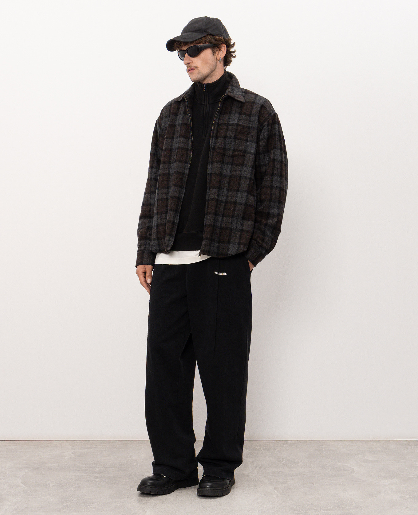 Shirt-style jacket with checked wool Vetements 2