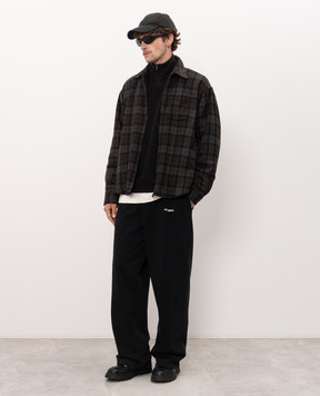 Vetements Shirt-style jacket with checked wool MH27SH064BC