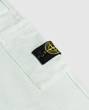 Stone Island Children's blue sweatpants with logo patch L1S166200003S00401012