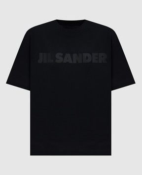 Jil Sander Black t-shirt with logo print J03GC0137J20243