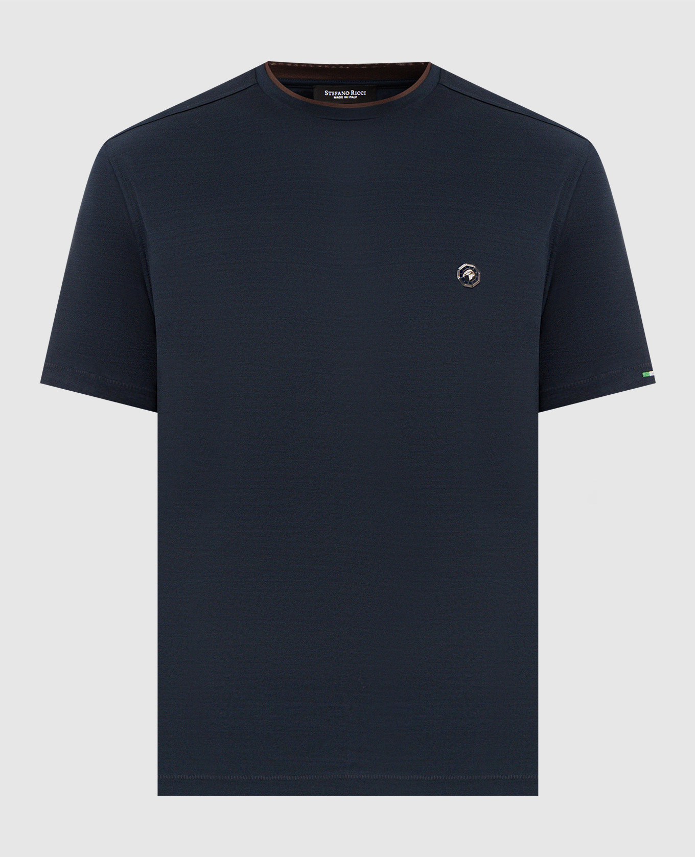 Blue T-shirt with emblem