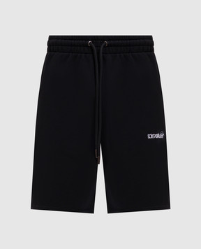 Off-White Black shorts with Heraldic Arrow emblem 44MCI013S26F001