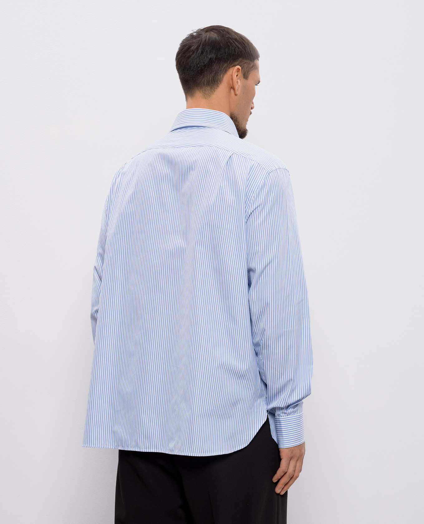 Blue striped shirt with monogram JW Anderson 4