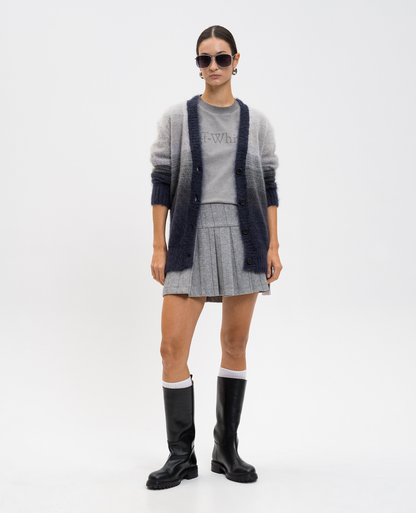 

Grey T-shirt with logo Off-White