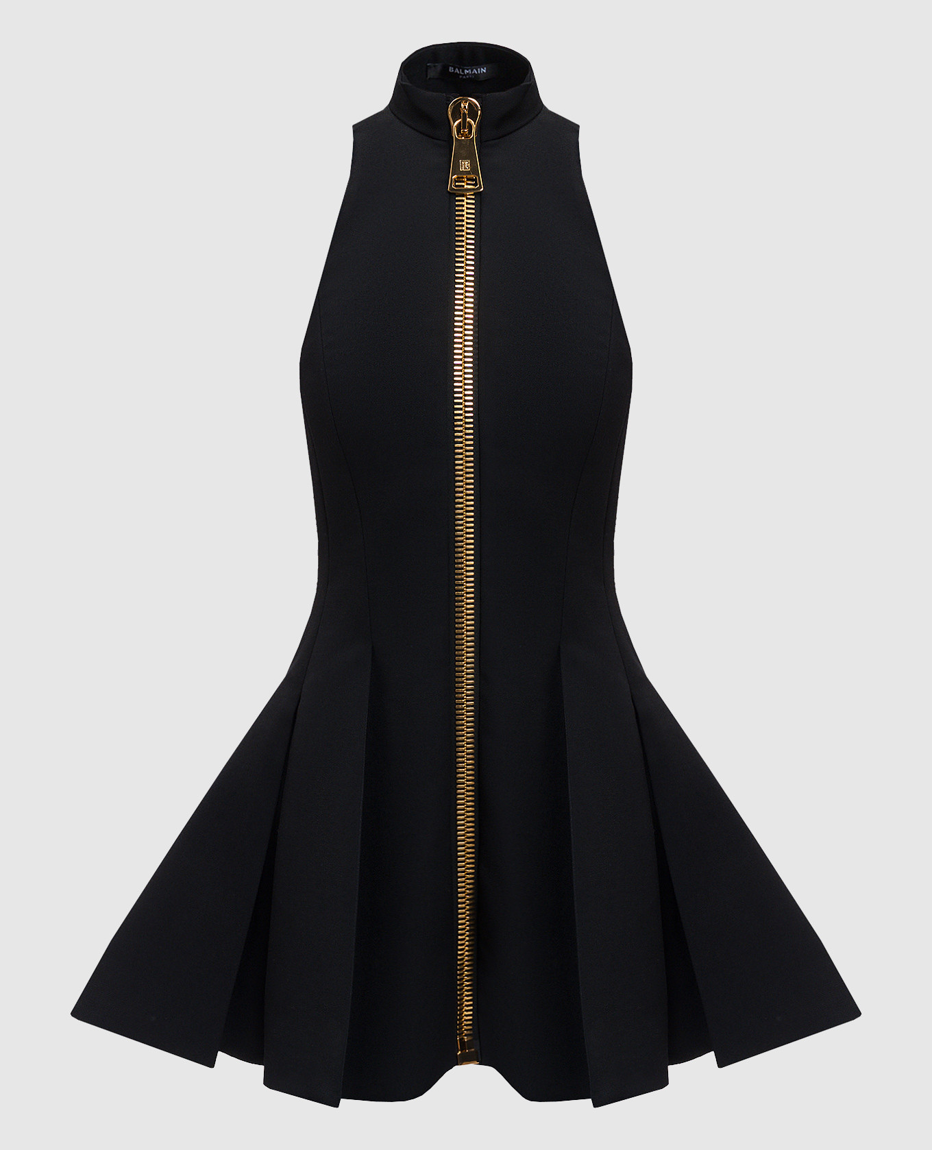 

Black wool mini dress Balmain