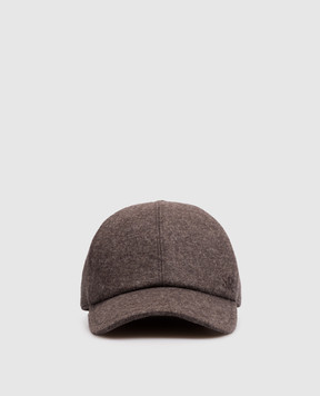 Stefano Ricci Brown cashmere cap MCV63SB11FMA0037