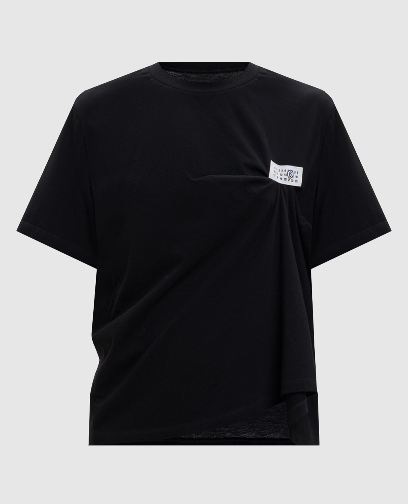 Black T-shirt with logo patch